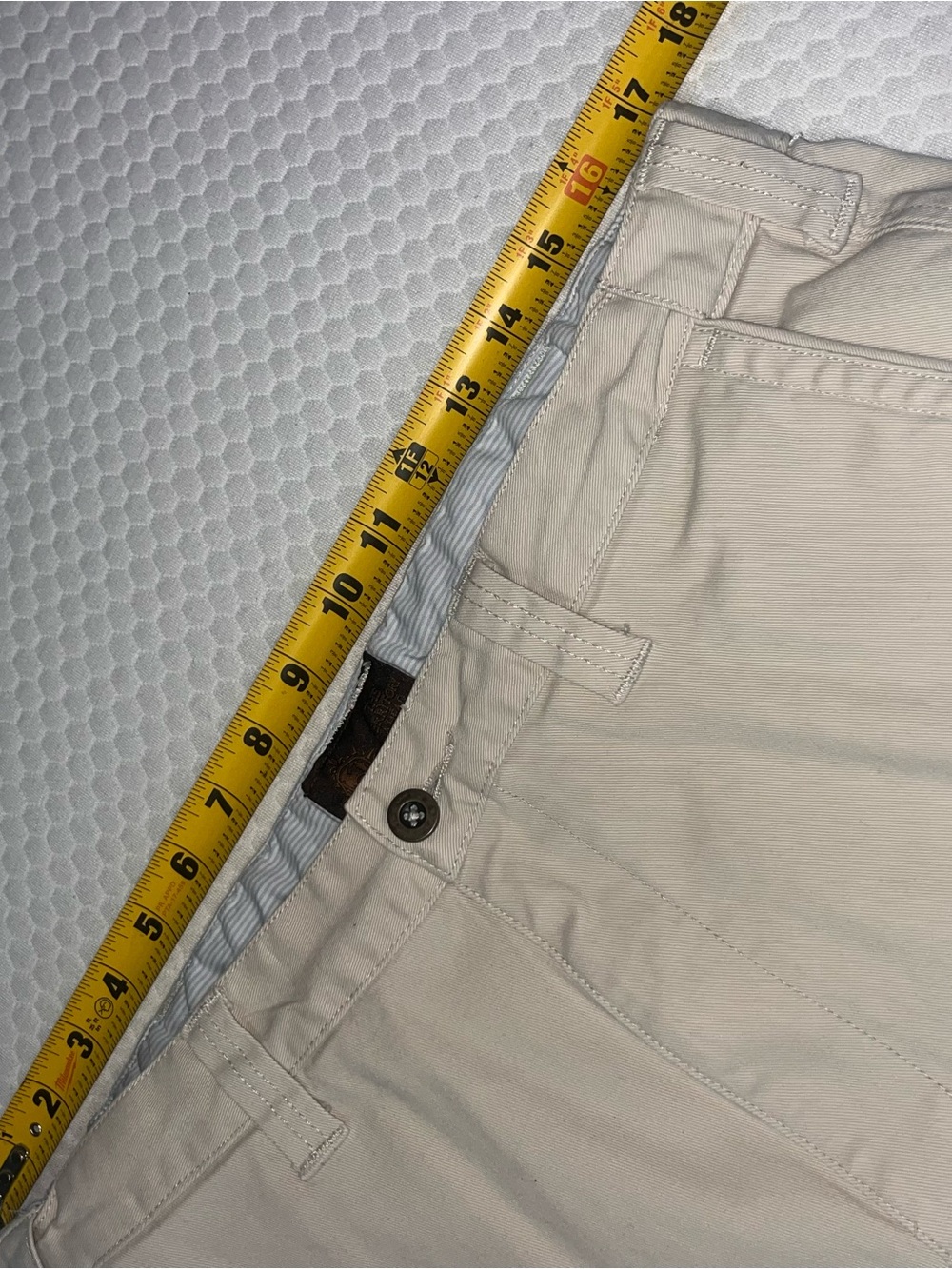Territory Ahead Men Pants 34x32* White Khaki Chino Straight Casual Cotton - Picture 4 of 6